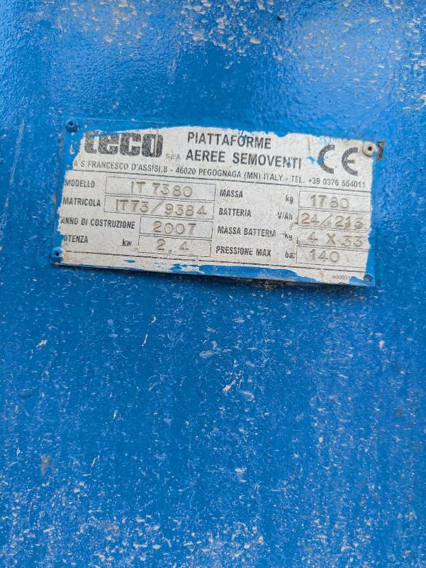 Nacelle ciseaux ITECO it7380 occasion_3