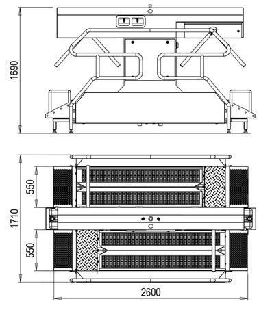Station de nettoyage Cleancontrol PROFI - Sas d'hygiène pour grandes productions avec désinfection mains et semelles_3