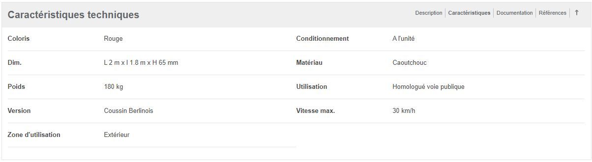 Cous2r - ralentisseur de vitesse - signals - dimension l 2 m x l 1.8 m x h 65 mm_3