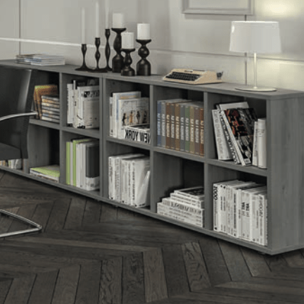 Cubic - Armoire ouverte - Bureocean - Panneaux mélaminés haute résistance - Certification PEFC_3