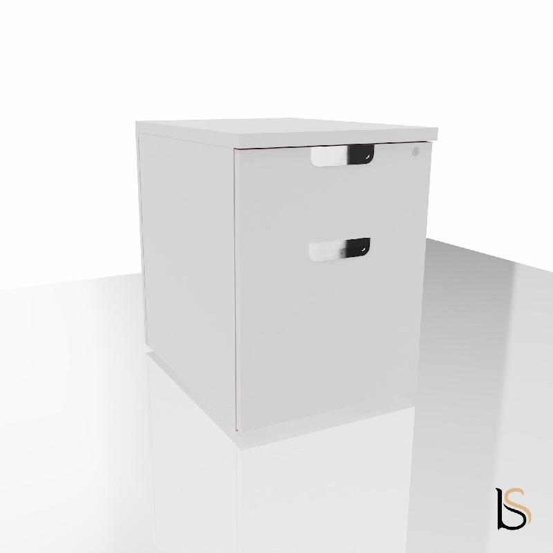 Caisson mobile TAK - Mobel Linea - Blanc, 2 tiroirs_4