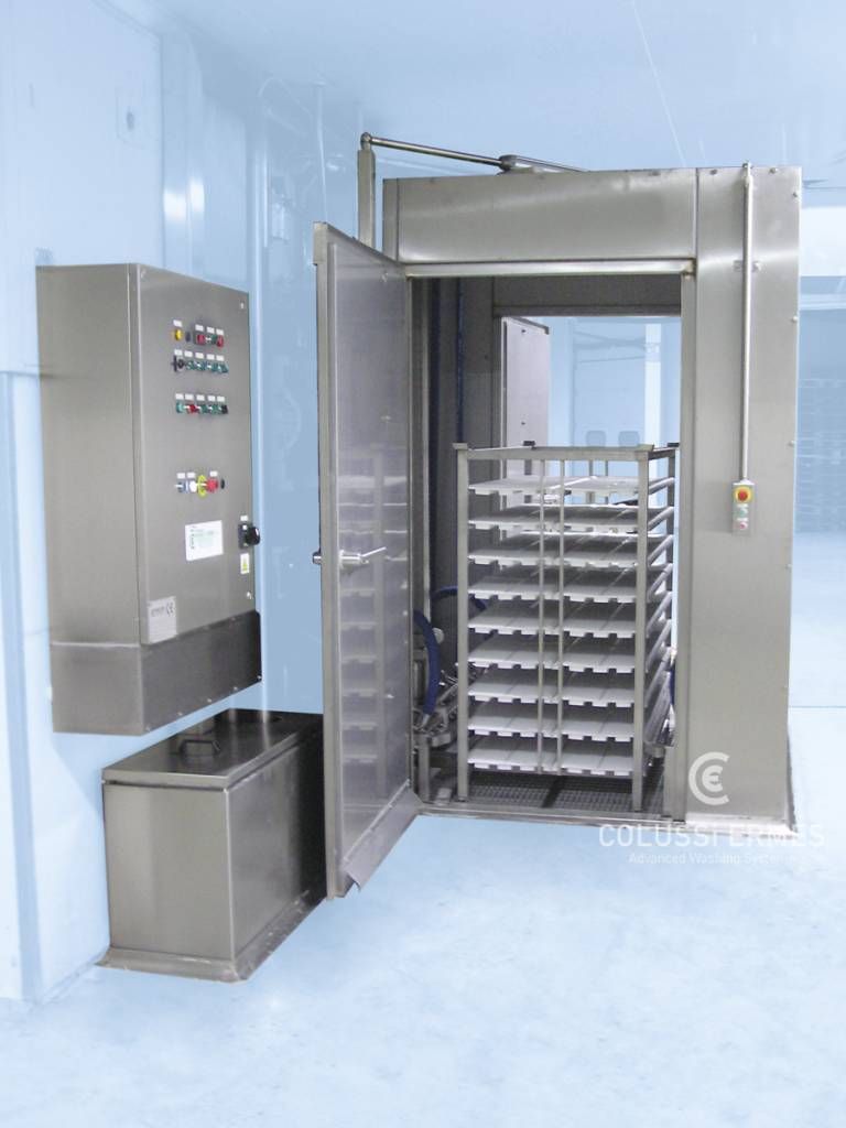 Laveuse industrielle alimentaire - Lavage chariots pour fromage - Colussi Ermes - Hautes pressions et sur mesure_3