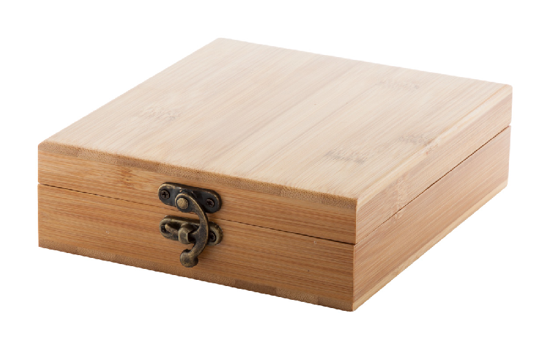 Set à vin - 4 accessoires dans une boîte en bois de bambou - Couleur marron - 475 gr_3