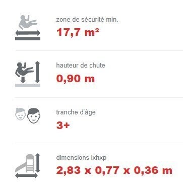 Jeu à bascule en acier inoxydable conforme EN1176 - Référence BT13034 - 2 places avec sièges HDPE colorés et tampons en caoutchouc_3