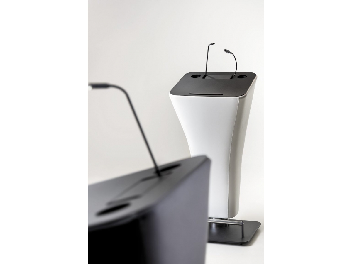 Pupitre de conférence design NAGOYA - Confortable, équilibré et équipé de multiples accessoires_3