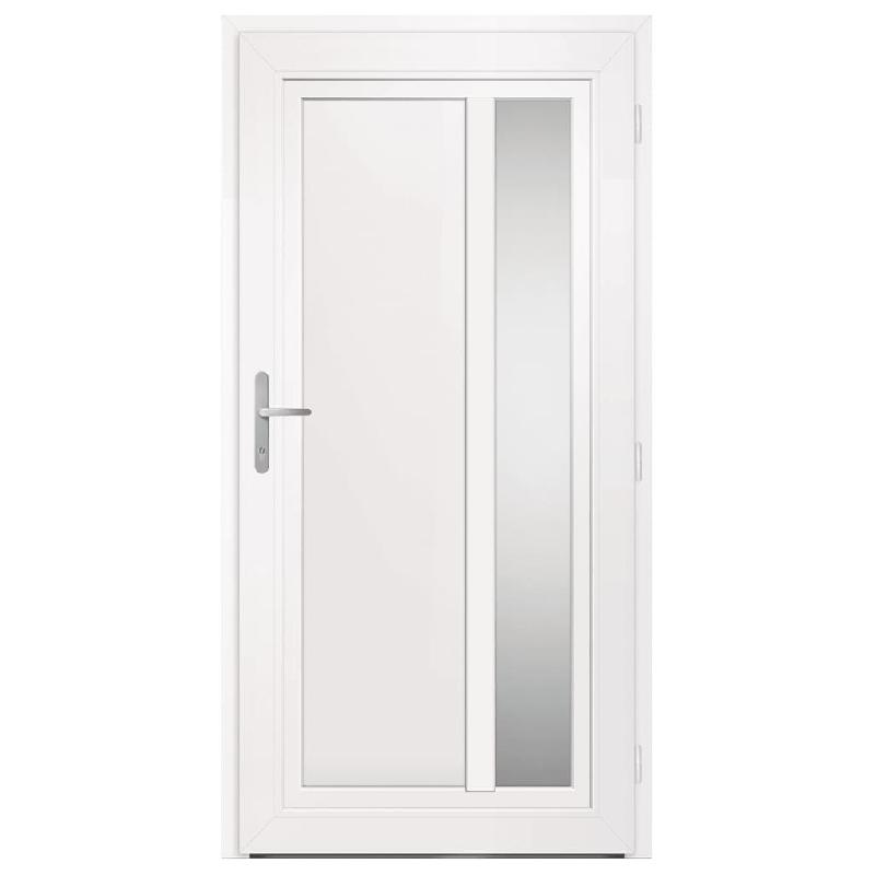 Vidaxl porte d'entrée blanc 108x208 cm pvc 3157099_3