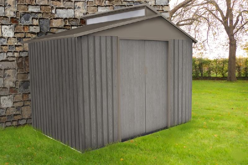 Abri jardin métal - aspect bois vieilli 9363 - 5,44 m² - gris_3