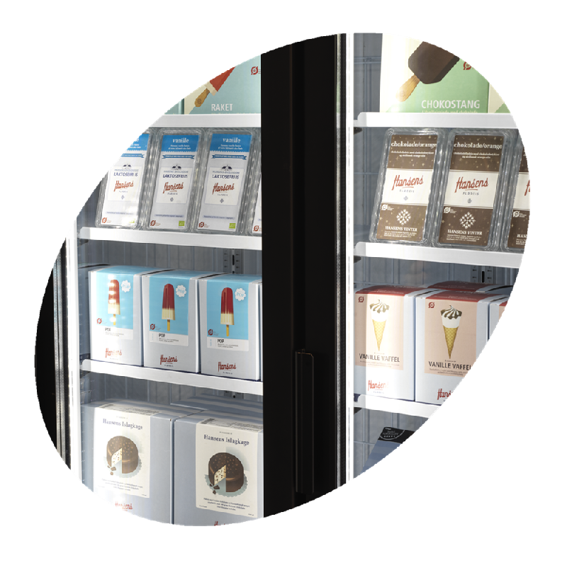 Congélateur vertical de vitrine Ventilé L.1600mm 891L ext.Blanc TEFCOLD_3