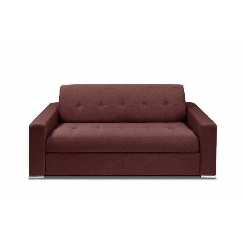 Canapé convertible 3-4 places Mojito - matelas 16 cm - système express - sommier à lattes 160 cm - microfibre Bordeaux_3