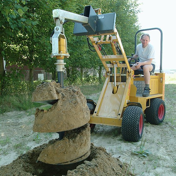 Tarière hydraulique KM 250 - diamètre 10 cm à 80 cm - compatible Knikmops et Rollmops_3