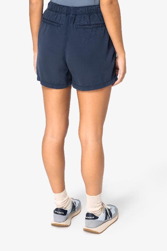 Short écoresponsable délavé en lyocell femme -  Réf: NS725_3