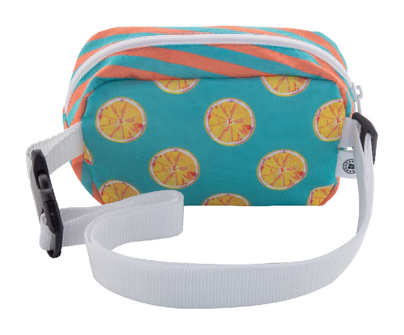 Sac banane publicitaire - compartiment zippé - polyester RPET 600D - impression sublimation - labélisé RPET_3