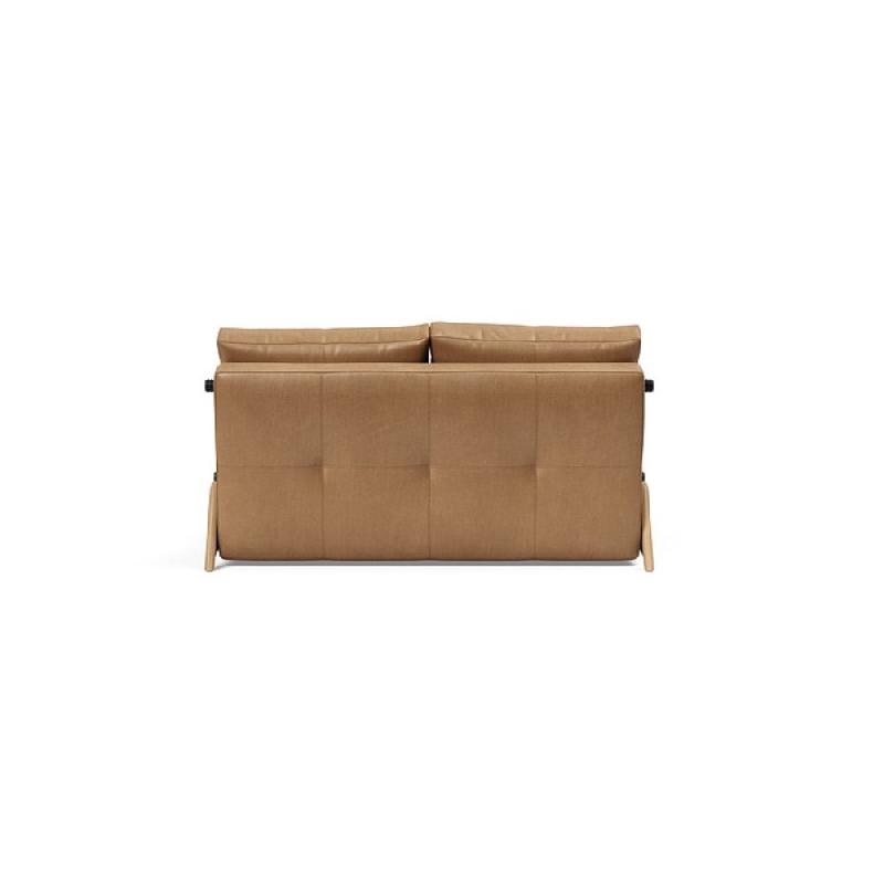 Canapé design convertible Innovation Living Cubed Wood 02 - couchage 140x200 cm - coloris Faunal Brown_3