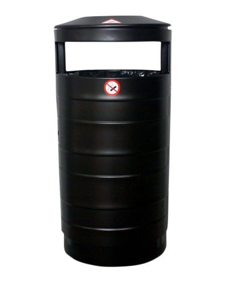 Corbeille publique extérieure en acier galvanisé ou inox - Tri sélectif - 75L à 100L - Design robuste_4