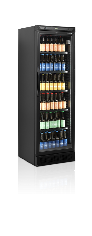 Réfrigérateur à boissons noir - Gamme CEV - Porte vitrée, éclairage LED, froid ventilé - Référence CEV425 BLACK_3