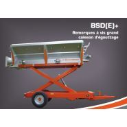 BSD(E)+ remorques à vis - grand caisson d'égouttage Maitre-Simonneau - capacité 40 hl à 120 hl, caisse inox ou acier_3