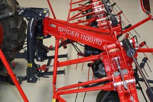 Spider 1100/10 - Faneuse rotative robuste et professionnelle avec 10 rotors - SIP - Largeur de travail 10,80 m_3