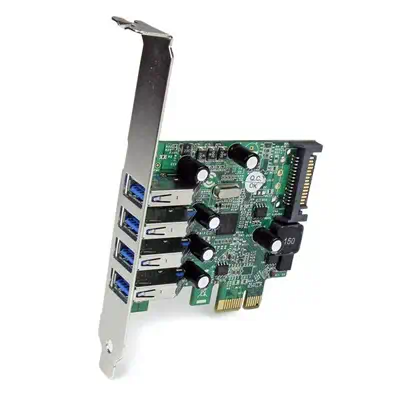 Carte contrôleur PCI Express à  4 ports USB 3.0 SuperSpeed - Adaptateur PCIe avec UASP et alimentatio_3