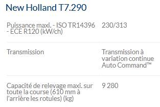 T7.290 tracteur agricole - New Holland - 313 chevaux - technologie SCR ECOBlue™ - polyvalence et confort_3