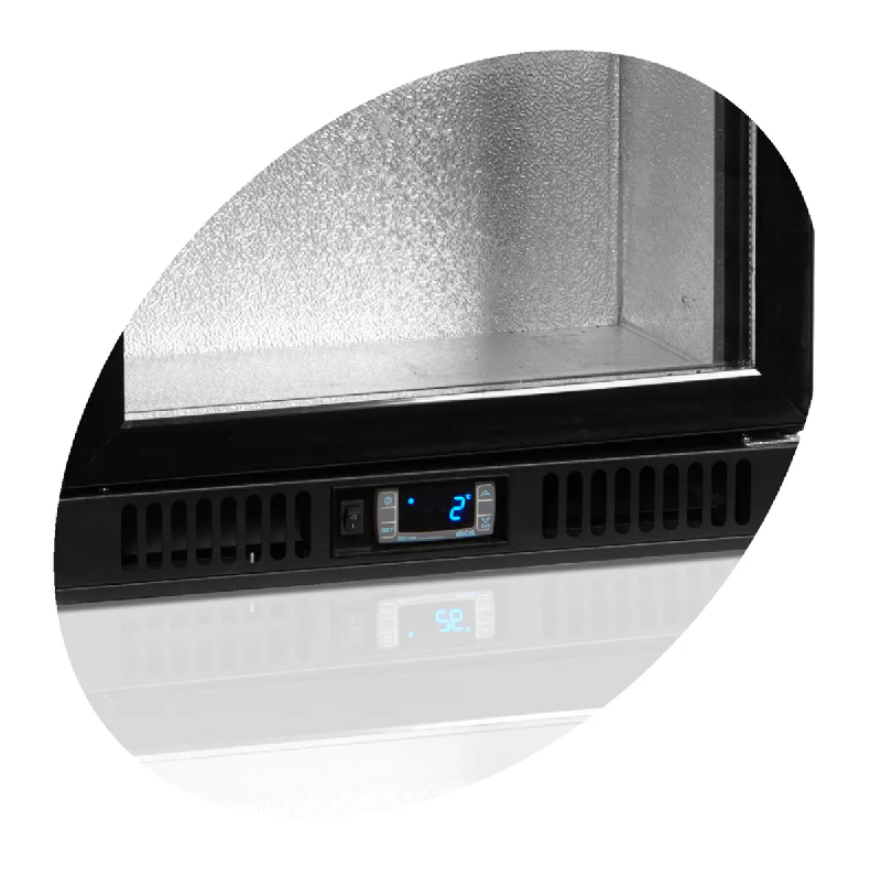 Arrière bar réfrigéré 3 portes BA30S-3 noir TEFCOLD_3