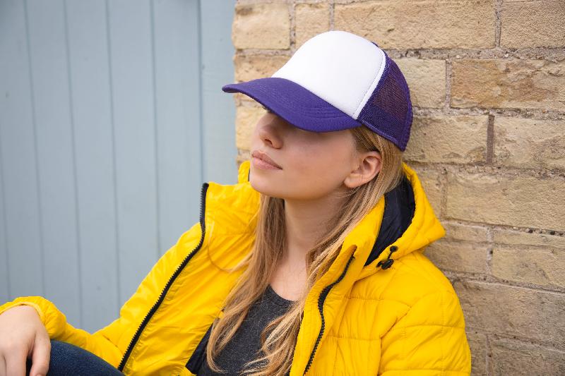 Casquette trucker DETROIT - Réf: RC089X - 100% polyester, 5 panneaux, ajustable Snapback_3