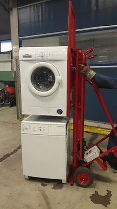 Chariot de manutention avec élévation - Pour gros électroménager - Charge maximale 120kg - Treuil électrique et sangle en nylon_3