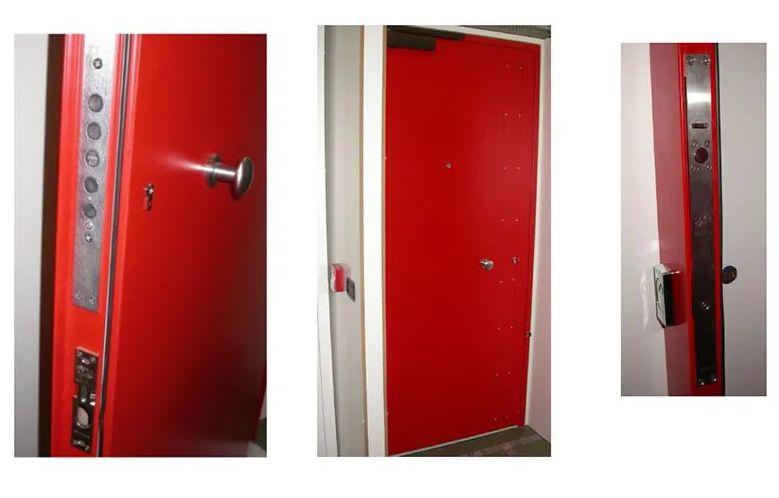 Co155 - porte blindée professionnelle RC4 anti-effraction - Cometa - avec raidisseurs internes 25x25 mm et serrure 11 points_3