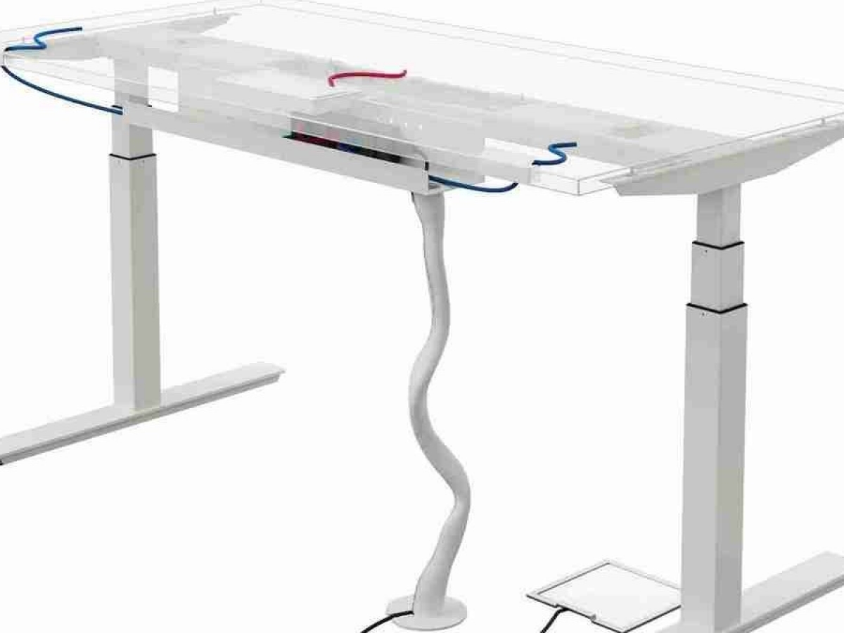 Bureau assis-debout intelligent WINGLET - réglable électriquement ou avec bouton push_3