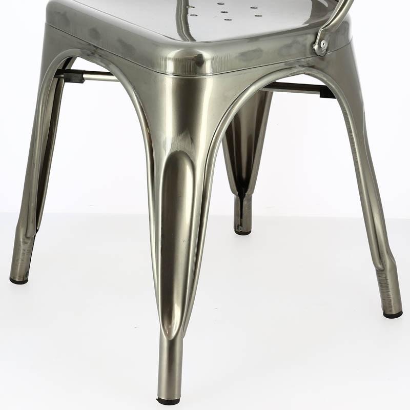 Chaise restaurant métal Chicago - GRIS_3