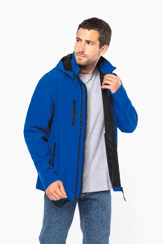 Veste Softshell 3 couches à capuche avec manches amovibles unisexe - Réf: K422 - Kariban_3