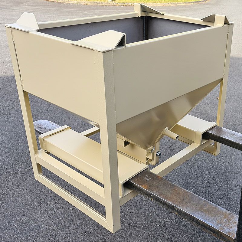 Conteneur auto videur 350 L avec fourreaux de fourches - CMU 800 kg - intérieur lisse et gerbable_3