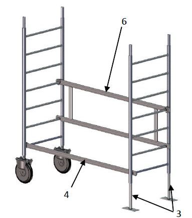 Échafaudage roulant spécial taille-haie - fortal sa - charge d’exploitation 200 kg/m²_3