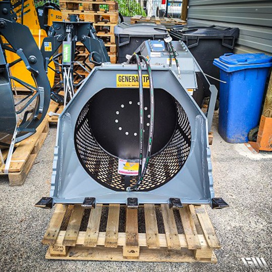 Godet cribleur rotatif Série CBR - CM Crushers - pour pelles et engins de 1 à 50 tonnes - criblage et valorisation des matériaux_3