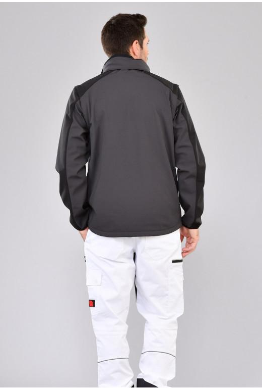 Softshell manches amovibles Batiwork réf. 840*SFR - multipoches, tissu stretch, coupe ajustée_3