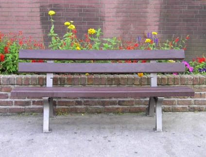 Banc CLASSICO plastique recyclé et fonte_3