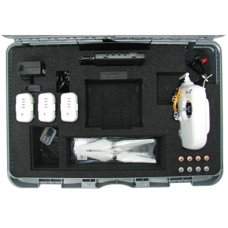 Phantom 2 multi compatible - Mallette de rangement pour drone DJI Phantom 2 Vision+ - Caltech VG-P2MC - plastique et mousse haute densité_3