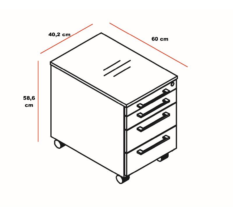 Caisson mobile avec coussin - MDD - Blanc, Vert_3