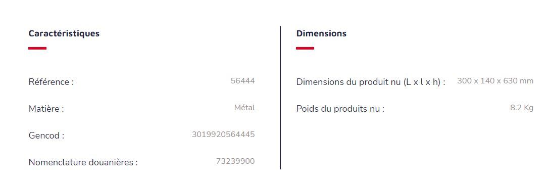 Réf. 56444 Kopa - Cendrier corbeille mural 2L/15L - Rossignol - Gris manganèse - Fabrication française_3