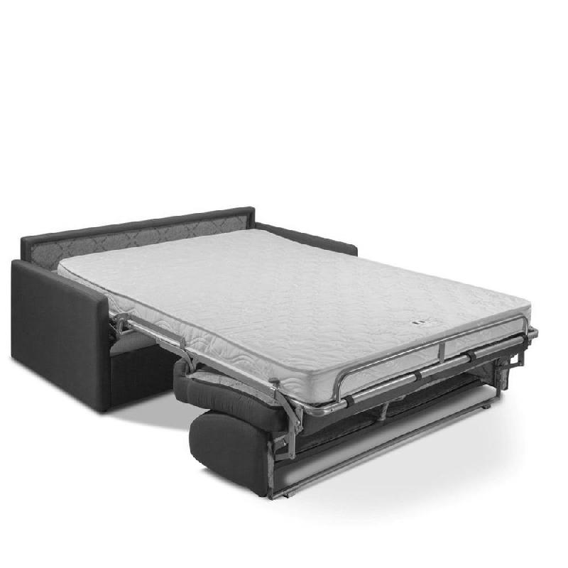 Canapé convertible Paradiso Express 120 cm - Matelas 14 cm - Bleu Paon - Fabrication artisanale italienne_3