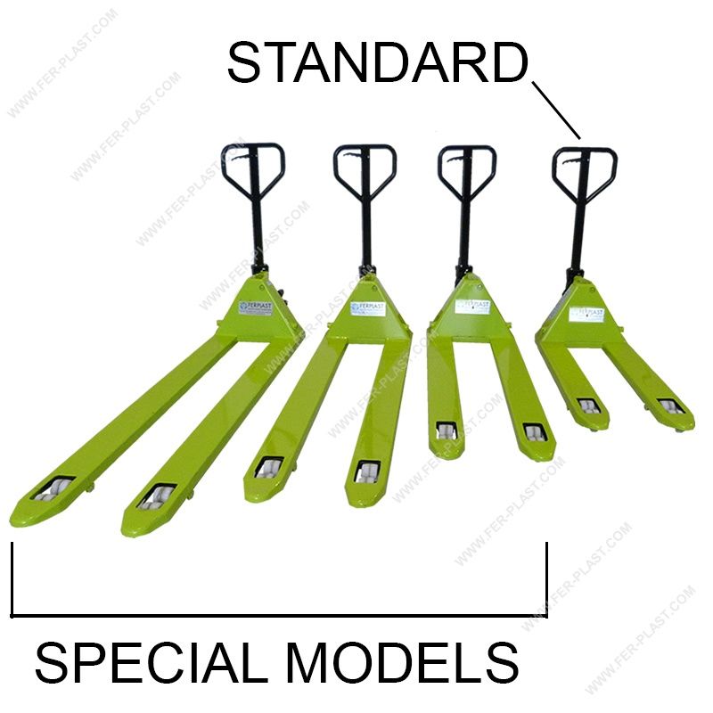 Transpalette manuel FPGS SPE Ferplast - 2500 kg - Fourches spéciales de 600 à 2000 mm_3