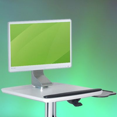 Chariot informatique médical PC / All in one Mini Cart Plus H Class LD - Ergonoflex - 25,40 kg - ajustable en hauteur_3