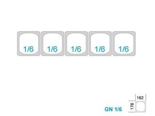 Saladette réfrigérée à capot - 2 portes GN 1/1 avec 5 bacs GN 1/6 | L2g - PS200_3