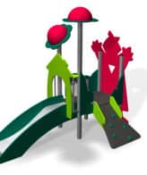 Structure pour aire de jeux - Petit Chaperon Rouge LD1BX1100 - inox, PEHD/HPL, pour enfants 1-6 ans_3