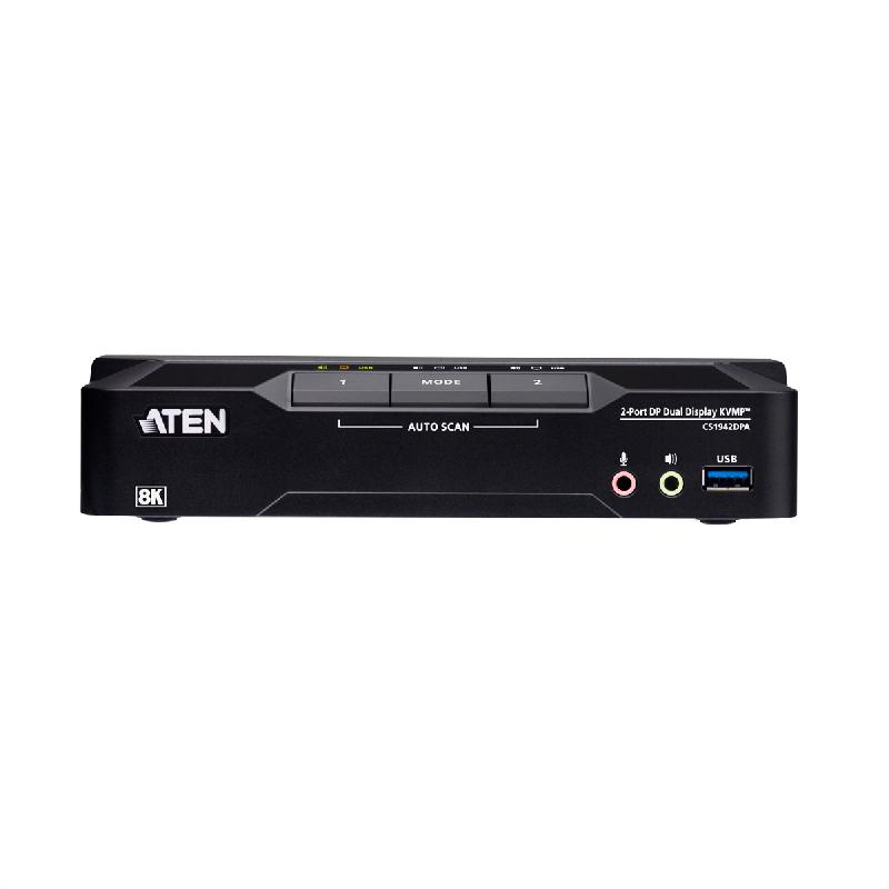 ATEN CS1942DPA Commutateur KVMP 2 ports USB 3.0 8K DisplayPort, double écran_3
