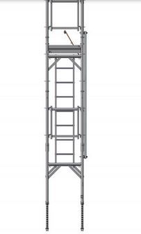 Échafaudage « spécial escalier » - fortal sa - charge d’exploitation 200 kg/m²_3
