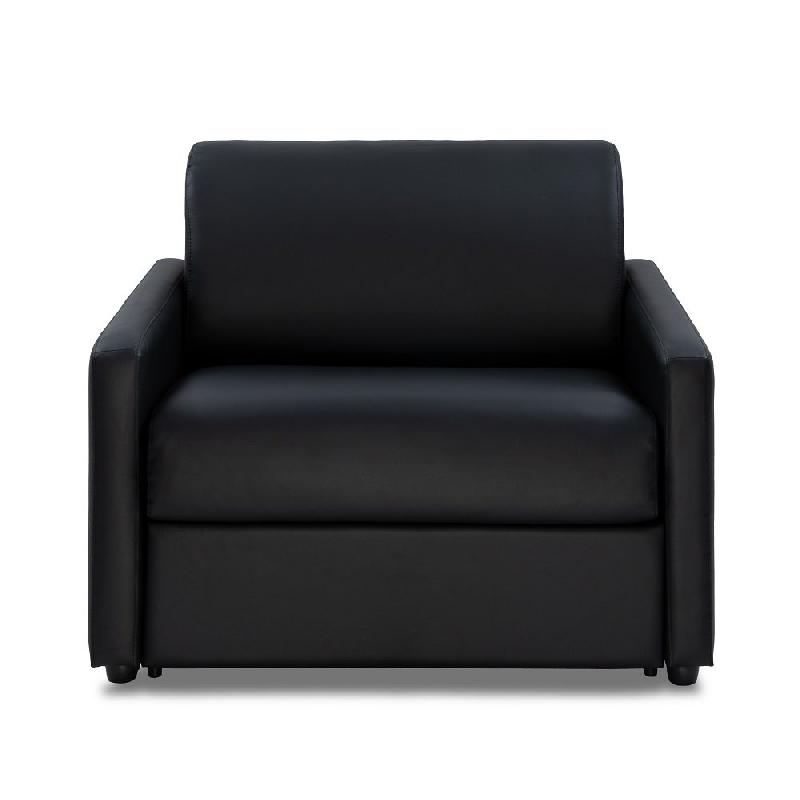 Fauteuil convertible DAY - Système Express - 70x197 cm - Matelas 16 cm polyuréthane - Noir_3