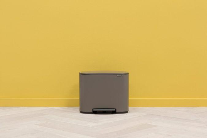 Poubelle à pédale Bo -36 litres - Platinum - Spacieuse et hygiénique - Fermeture soft-close - Facile à nettoyer_3
