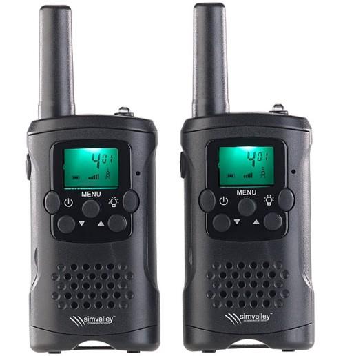 x2 Talkie-walkie Longue Portée 1-3km Radio 16 canaux 446MHz