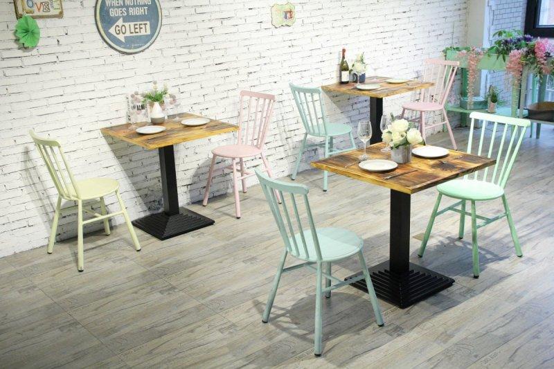 Lot de chaises empilables - Aluminium vintage, facile d'entretien - Lot de 4_3