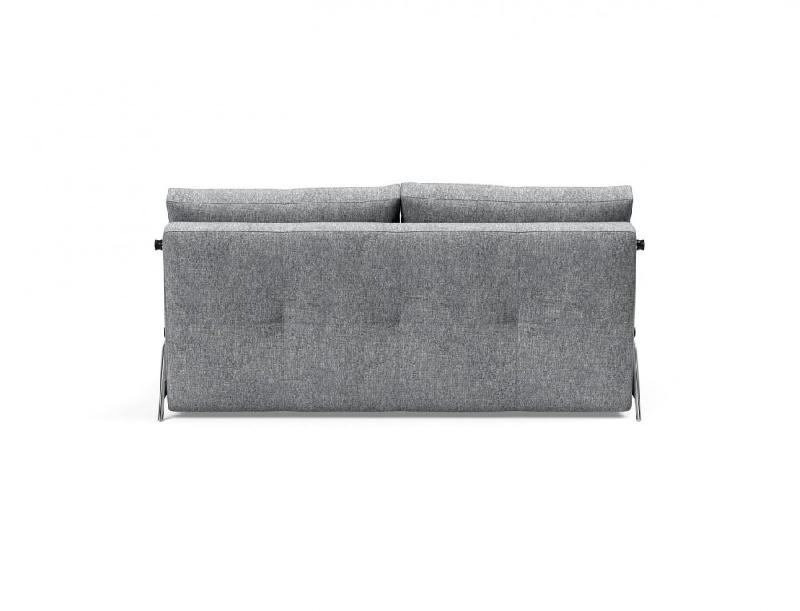 Innovation Living - Canapé design Cubed 02 Alu convertible 160x200 cm - tissu Twist Granite_3